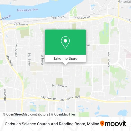 Christian Science Church And Reading Room map