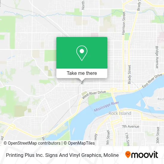 Printing Plus Inc. Signs And Vinyl Graphics map
