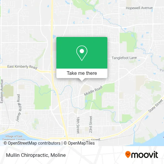 Mullin Chiropractic map