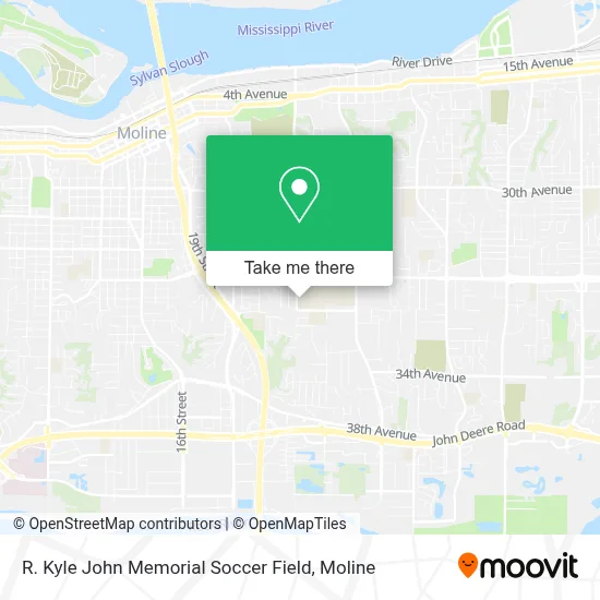 R. Kyle John Memorial Soccer Field map