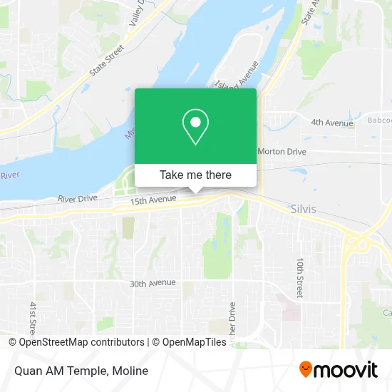 Quan AM Temple map