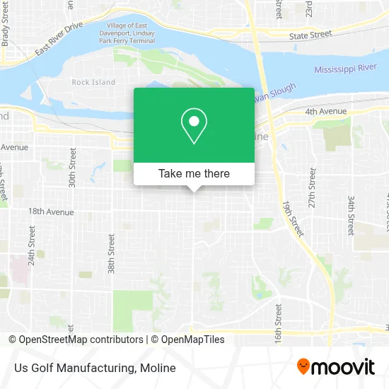 Us Golf Manufacturing map