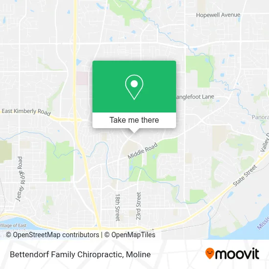 Bettendorf Family Chiropractic map