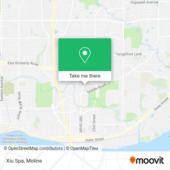 Xiu Spa map