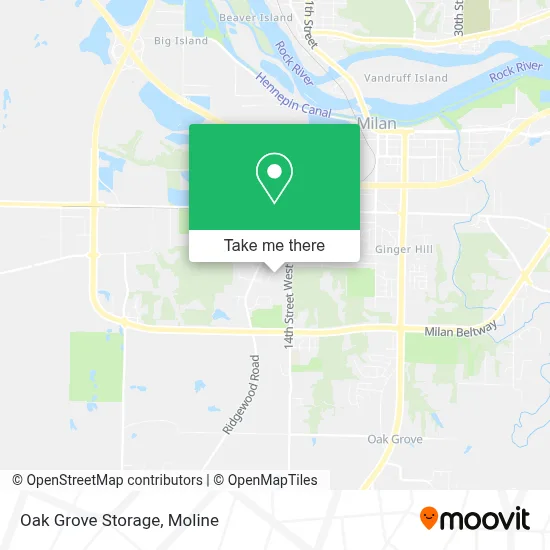 Oak Grove Storage map