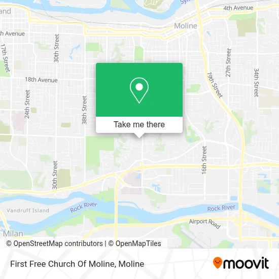 First Free Church Of Moline map