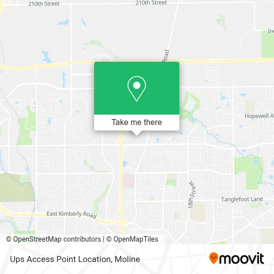 Ups Access Point Location map