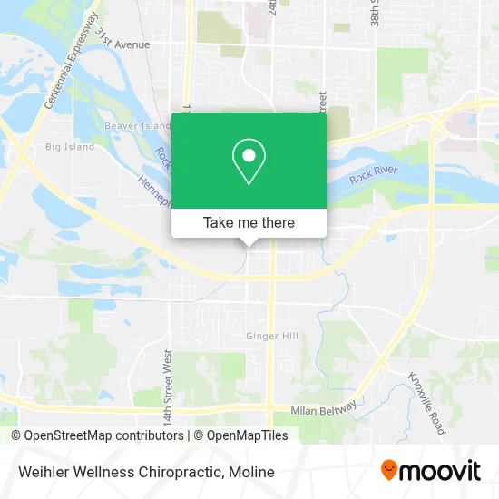 Weihler Wellness Chiropractic map