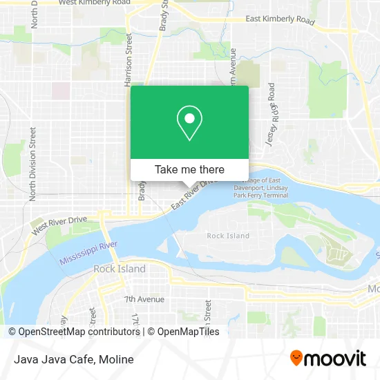 Java Java Cafe map