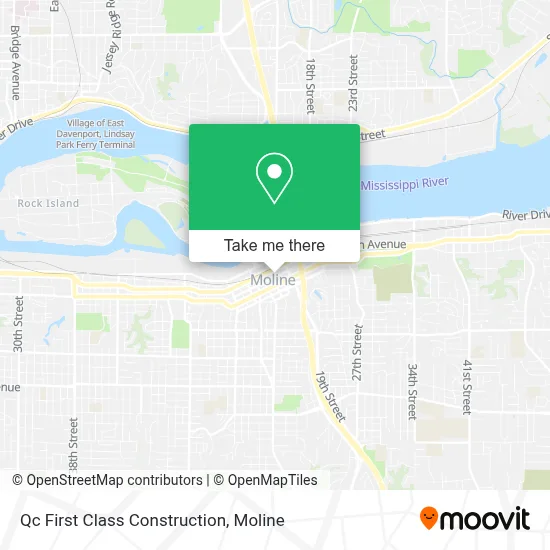 Qc First Class Construction map