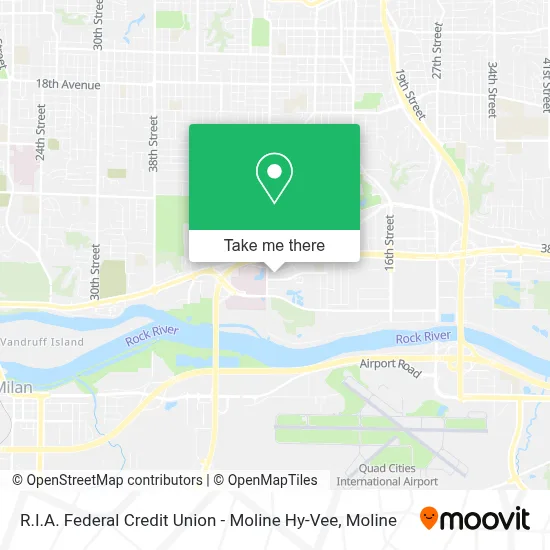 R.I.A. Federal Credit Union - Moline Hy-Vee map