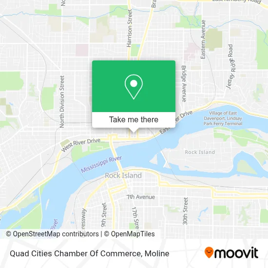 Quad Cities Chamber Of Commerce map
