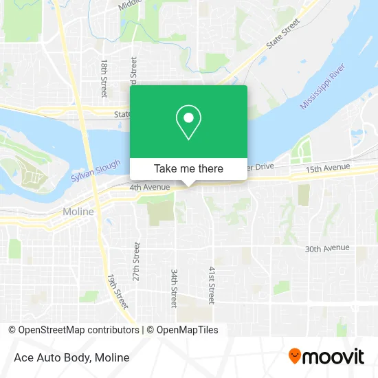 Ace Auto Body map