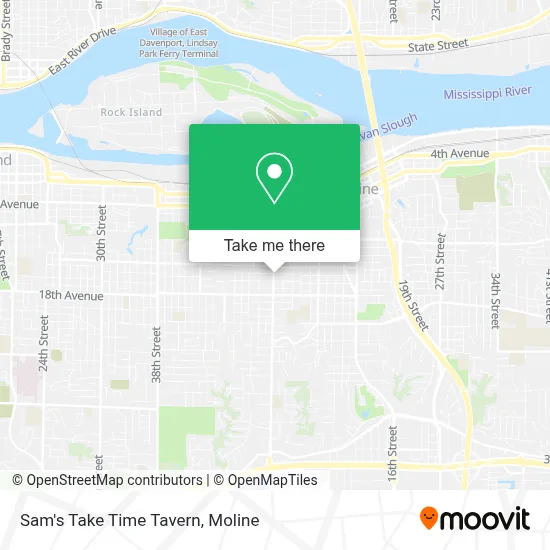 Sam's Take Time Tavern map