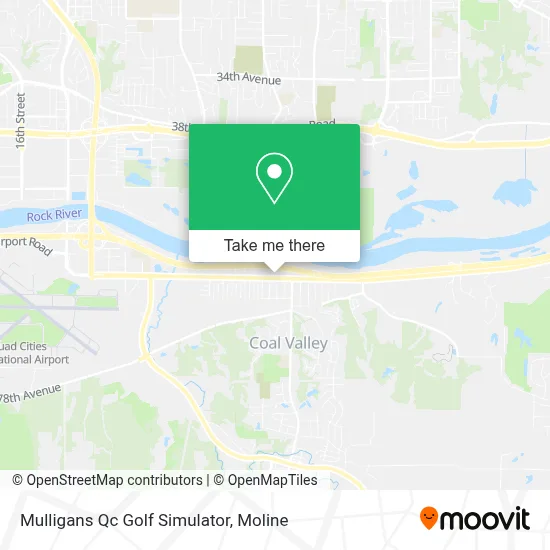 Mulligans Qc Golf Simulator map