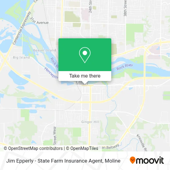 Jim Epperly - State Farm Insurance Agent map