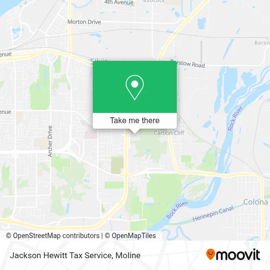 Jackson Hewitt Tax Service map