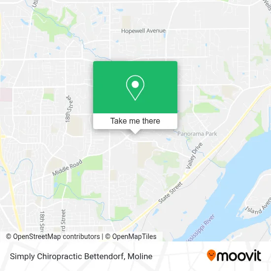 Simply Chiropractic Bettendorf map