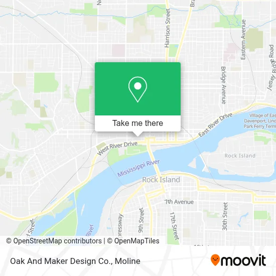 Oak And Maker Design Co. map