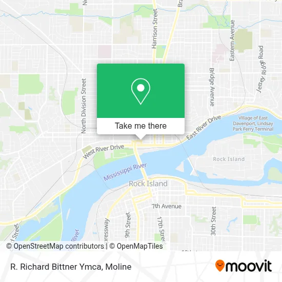 R. Richard Bittner Ymca map