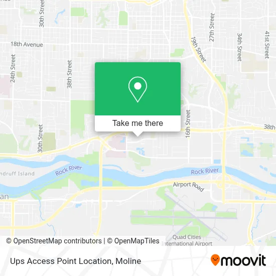 Ups Access Point Location map