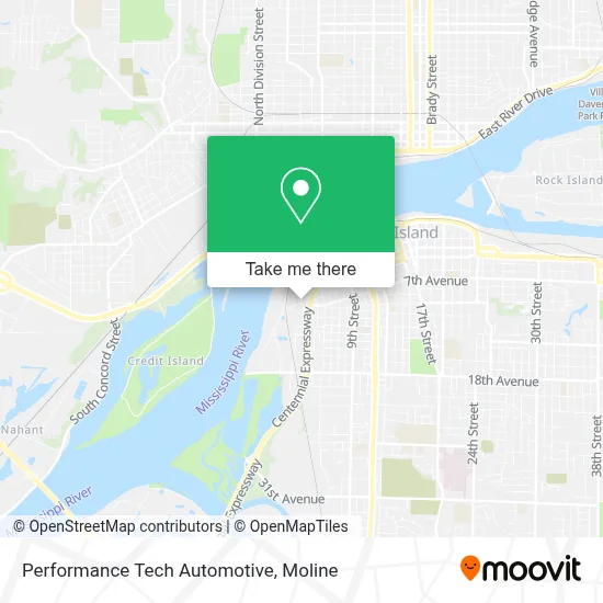 Performance Tech Automotive map