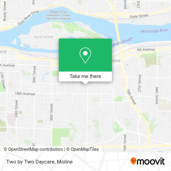 Two by Two Daycare map