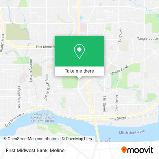 First Midwest Bank map