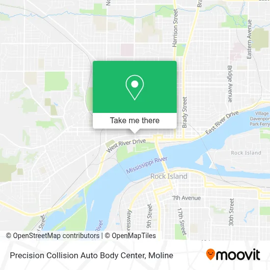Precision Collision Auto Body Center map