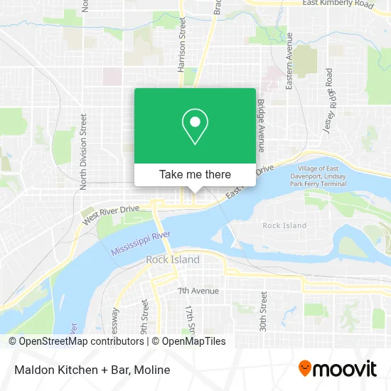 Maldon Kitchen + Bar map