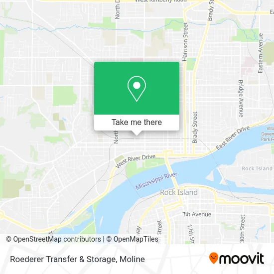 Roederer Transfer & Storage map