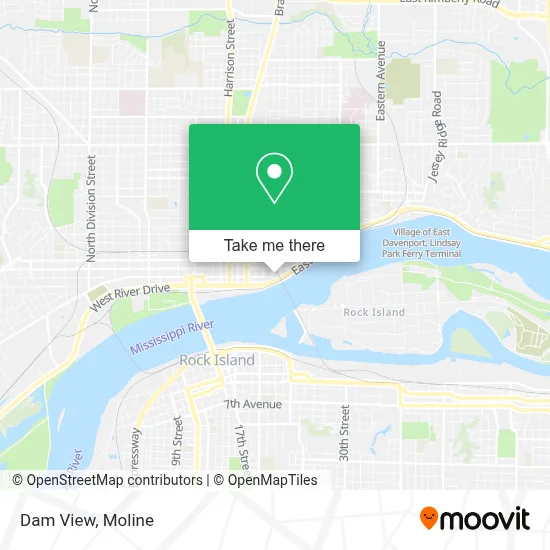 Dam View map