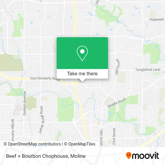 Beef + Bourbon Chophouse map