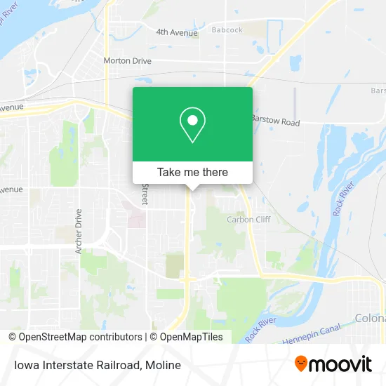 Iowa Interstate Railroad map