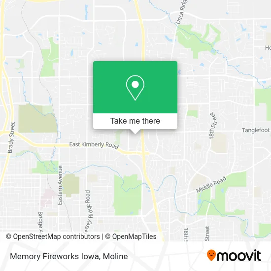 Memory Fireworks Iowa map
