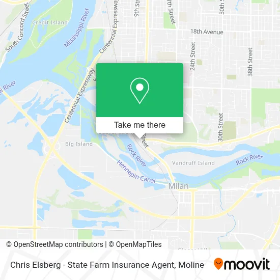 Chris Elsberg - State Farm Insurance Agent map