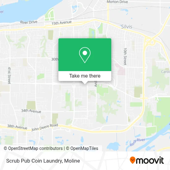Scrub Pub Coin Laundry map