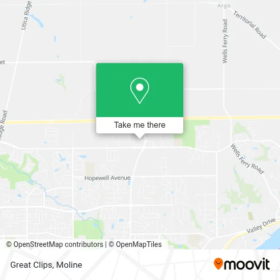 Great Clips map