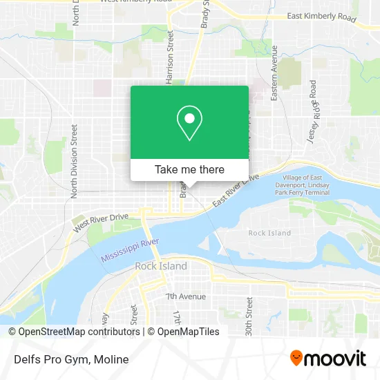 Delfs Pro Gym map