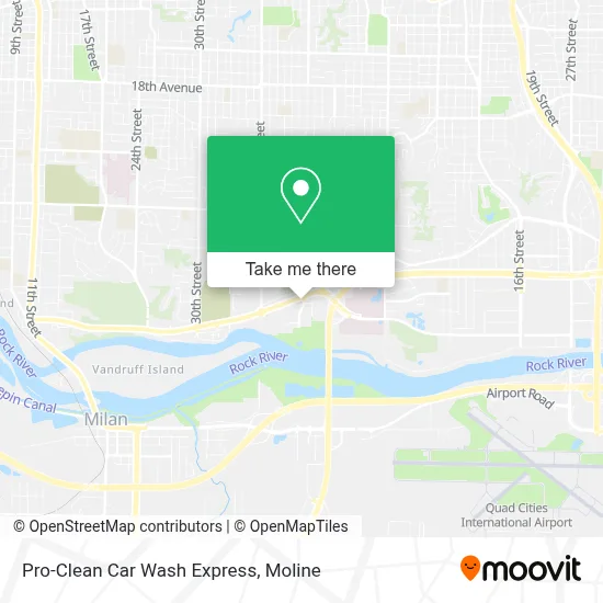 Pro-Clean Car Wash Express map
