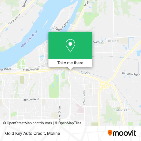 Gold Key Auto Credit map
