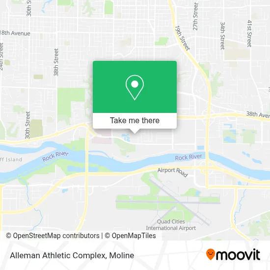 Alleman Athletic Complex map