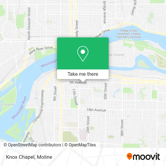 Knox Chapel map