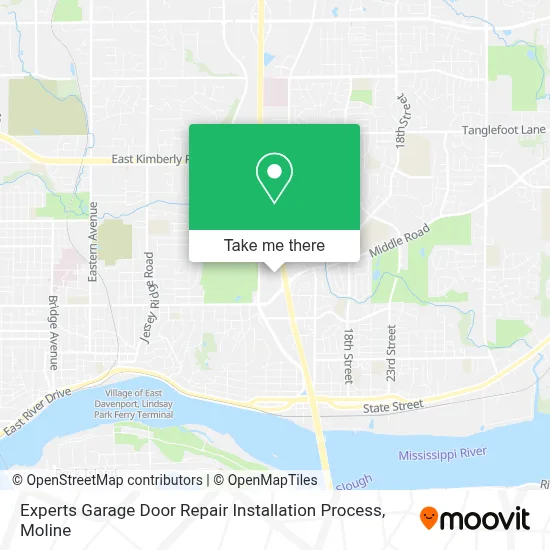 Experts Garage Door Repair Installation Process map