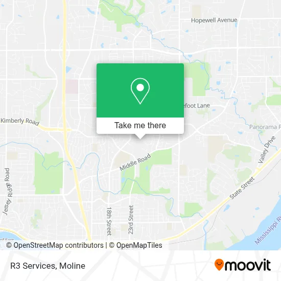 R3 Services map