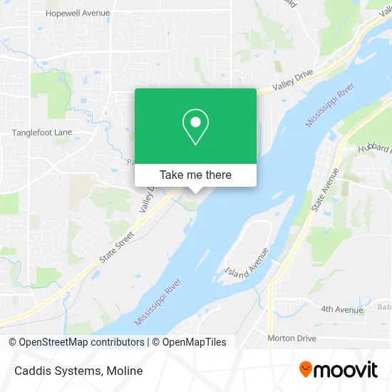 Caddis Systems map
