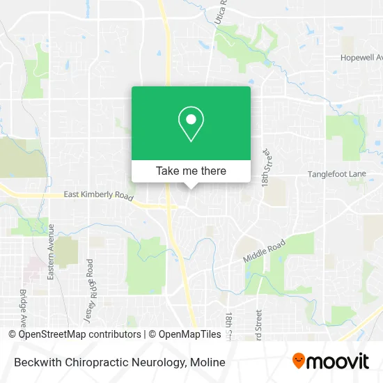 Beckwith Chiropractic Neurology map