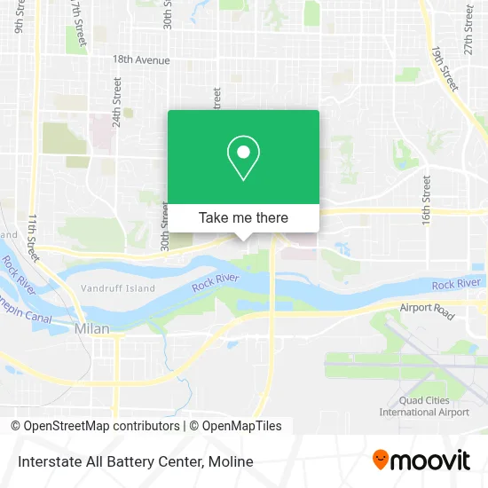 Interstate All Battery Center map