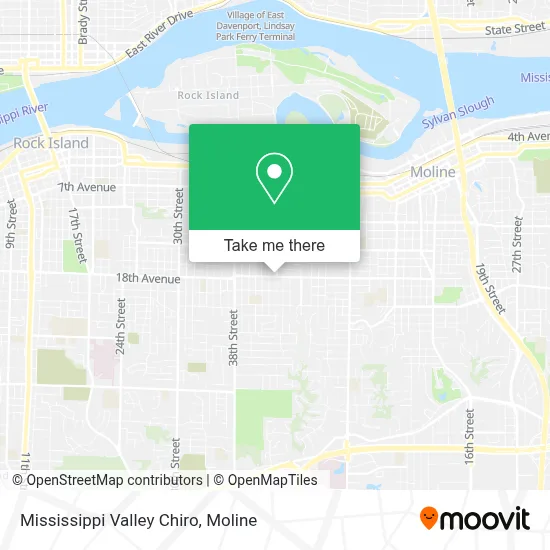 Mississippi Valley Chiro map