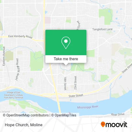 Hope Church map